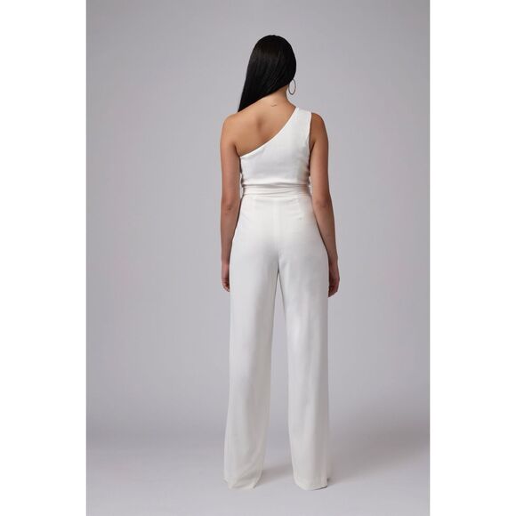 Jay Godfrey NWT Nadine Jumpsuit in White Size 10 - Picture 2 of 6